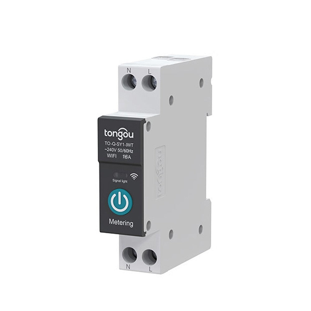 Smart WiFi Circuit Breaker with Remote Control, Alexa & Google Home Compatible, 1P-10A