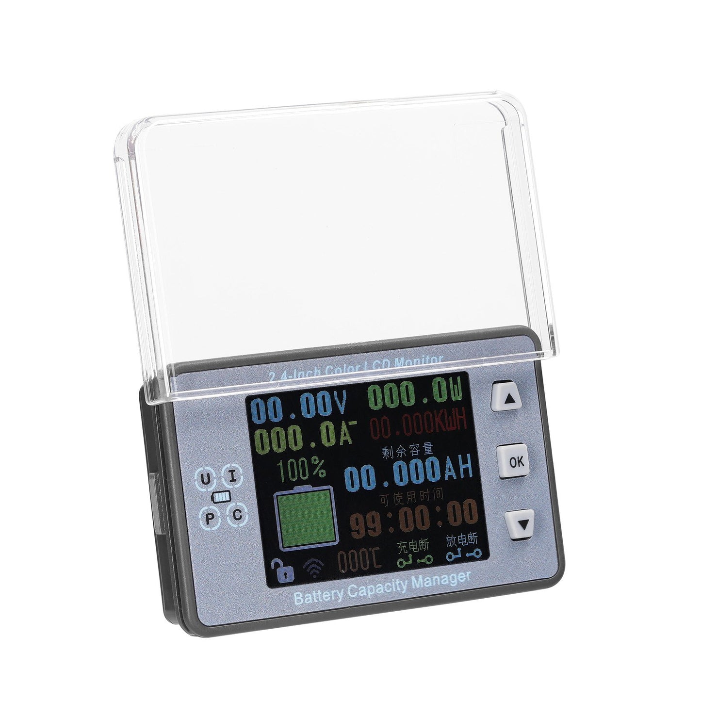 Wireless 2.4 Inch Battery Monitor: Voltage, Amperage & Capacity Tester