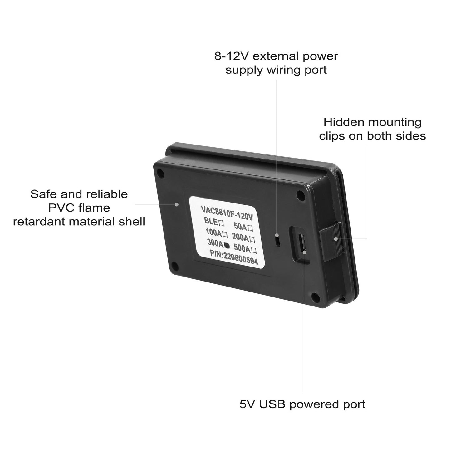 Wireless 2.4 Inch Battery Monitor: Voltage, Amperage & Capacity Tester