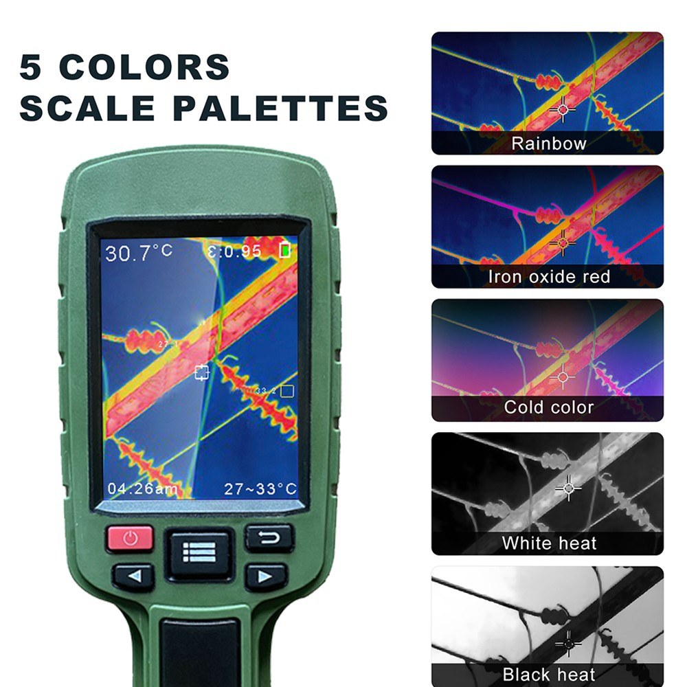 Portable JD-108 Infrared Thermal Imager Camera, 160x120 Color Display, Handheld Temperature Detector