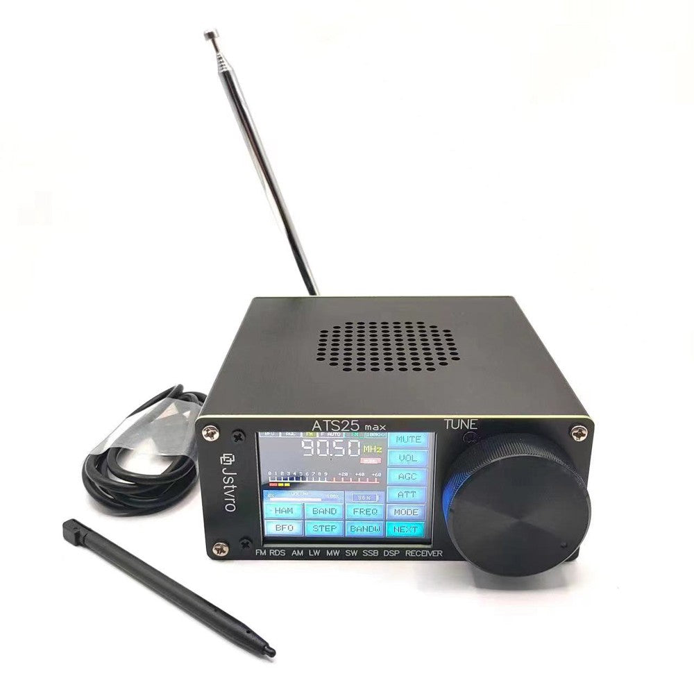 ATS-25 Max Portable Radio Receiver with 2.8-Inch Touchscreen, Upgraded Si4732 Chip, HAM Frequency Modulation, Built-in 2000mAh Battery