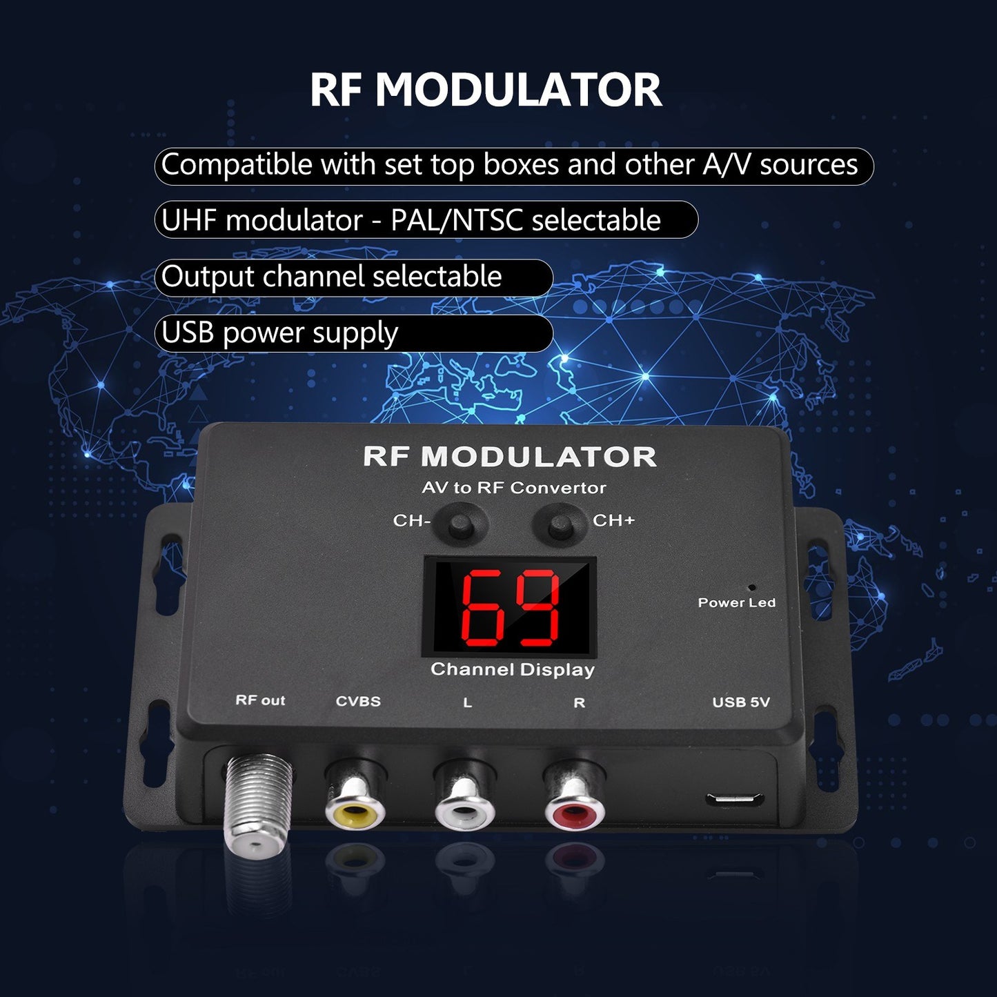 AV to RF Converter - M60 RF Modulator