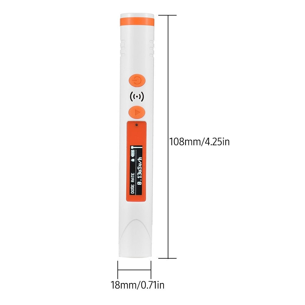 Portable Geiger Counter Nuclear Radiation Detector with Sound & Light Alarm - Measures Cumulative, Instantaneous & Average Dose Rates for X, Y, Beta Rays