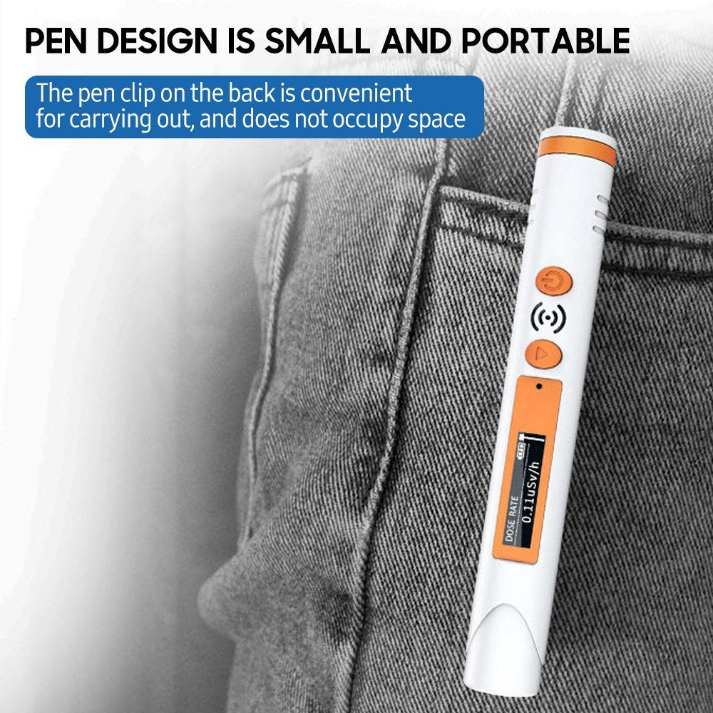 Portable Geiger Counter Nuclear Radiation Detector with Sound & Light Alarm - Measures Cumulative, Instantaneous & Average Dose Rates for X, Y, Beta Rays