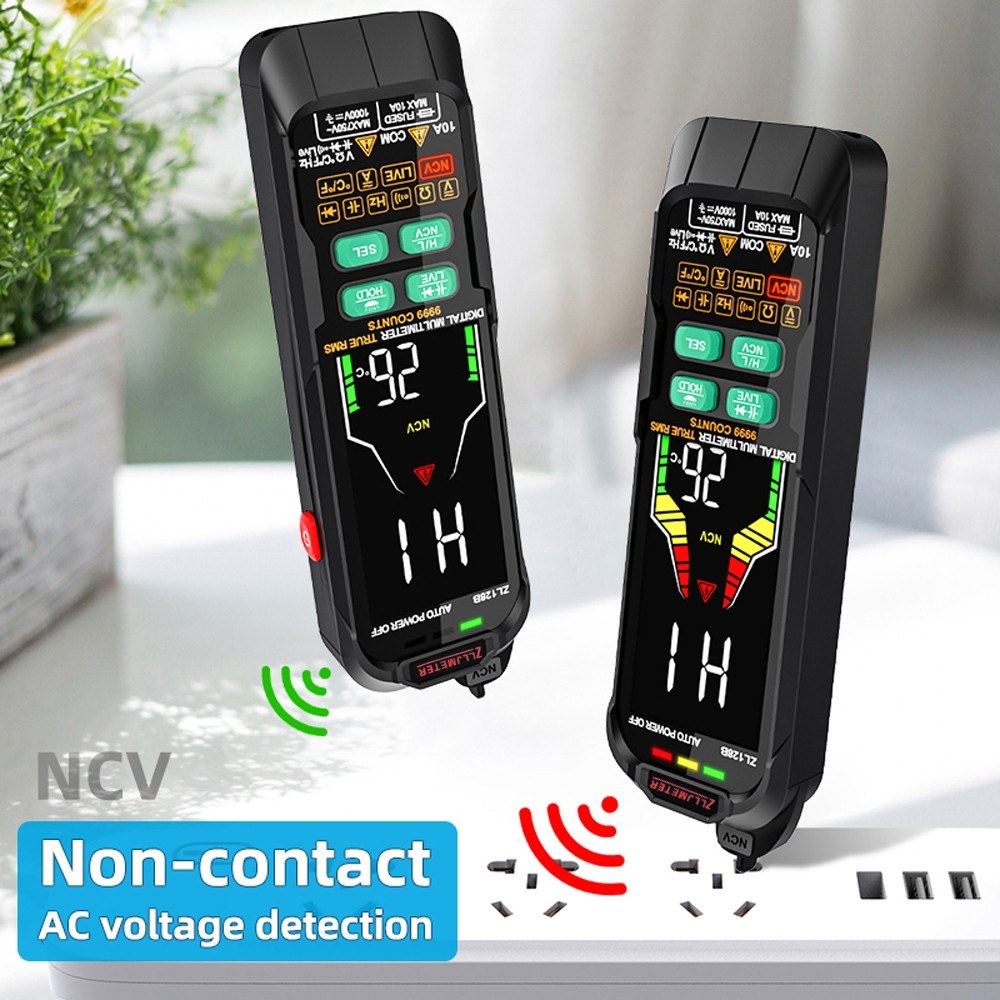 Professional Digital Multimeter True RMS AC/DC Voltage Capacitance Temp Tester