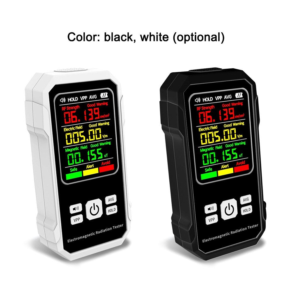 Multifunctional EMF Detector: Electric & Magnetic Field Tester with Sound Alarm