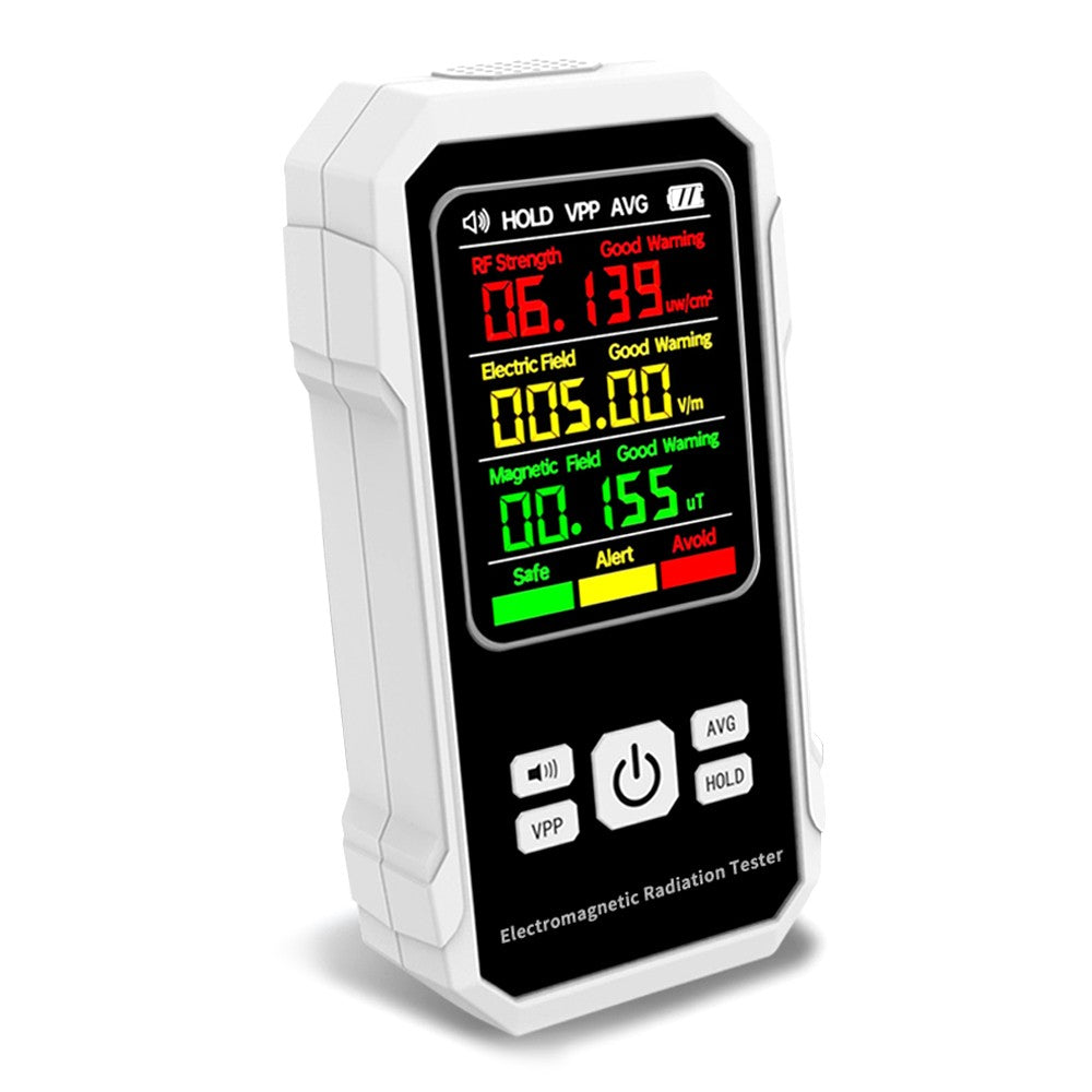 Multifunctional EMF Detector: Electric & Magnetic Field Tester with Sound Alarm