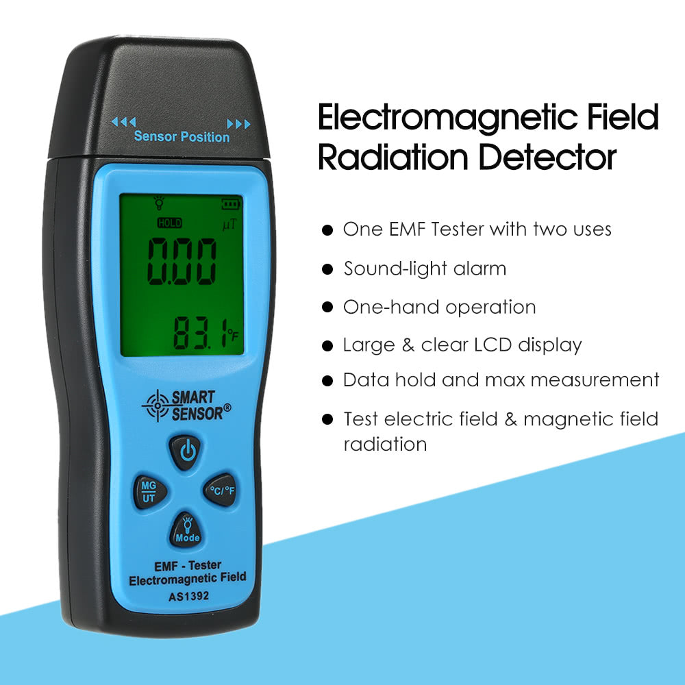 Handheld Digital LCD EMF Meter & Radiation Detector