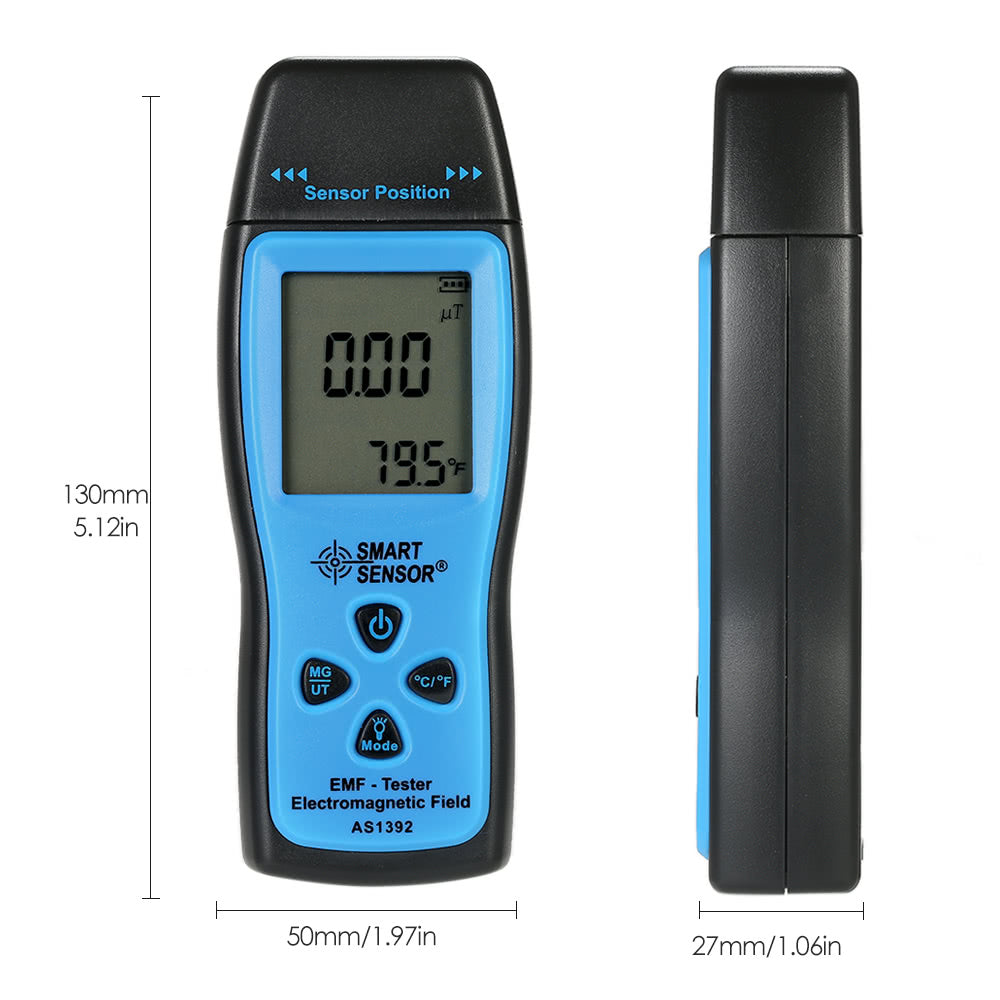 Handheld Digital LCD EMF Meter & Radiation Detector