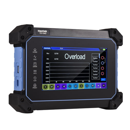 Hantek TO1112 / TO1112C / TO1112D / TO1154D / TO1204D / TO1254D Portable 4-Channel Oscilloscope Multimeter with Signal Generator &amp; Tool Bag, 7" TFT LCD, 1GSa/s, 8M Memory