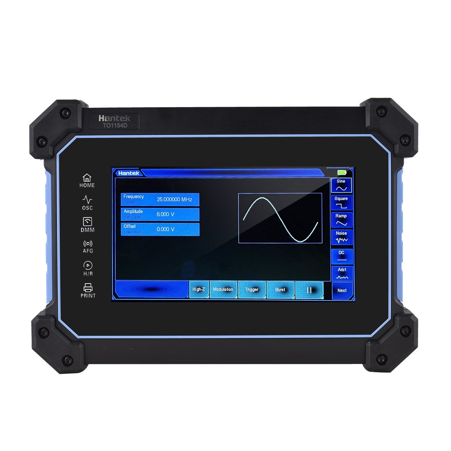 Hantek TO1112 / TO1112C / TO1112D / TO1154D / TO1204D / TO1254D Portable 4-Channel Oscilloscope Multimeter with Signal Generator &amp; Tool Bag, 7" TFT LCD, 1GSa/s, 8M Memory