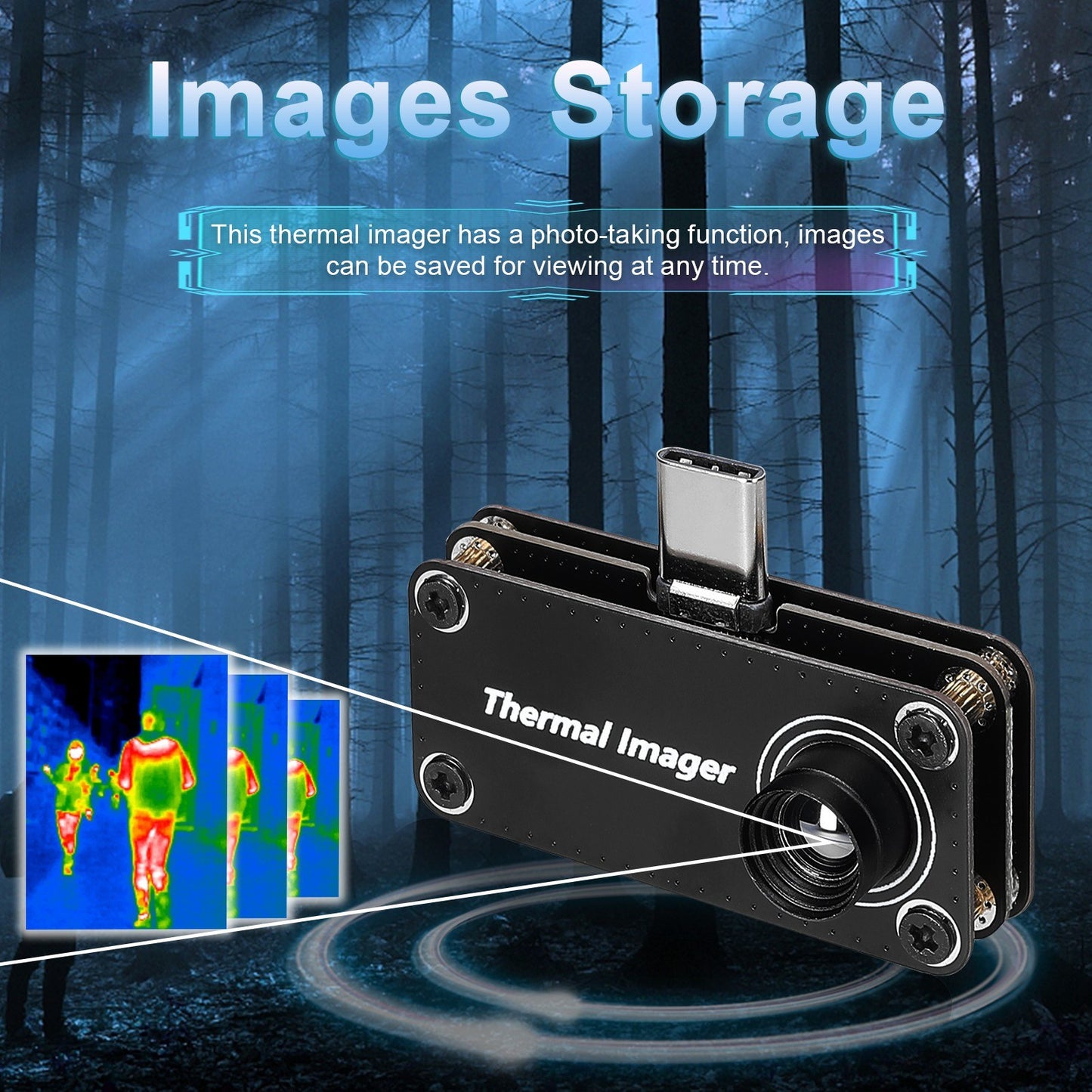 Type-C Infrared Thermal Imager 32x32 Resolution Temperature Meter for Android Phones with OTG