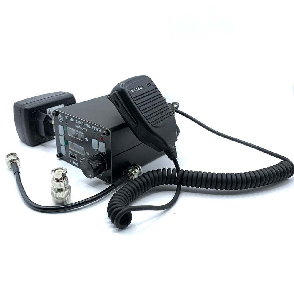 uSOTA-ATU USDX HF QRP SDR Transceiver with ATU-100 Tuner, Dual OLED, 8 Bands, PC Software Control