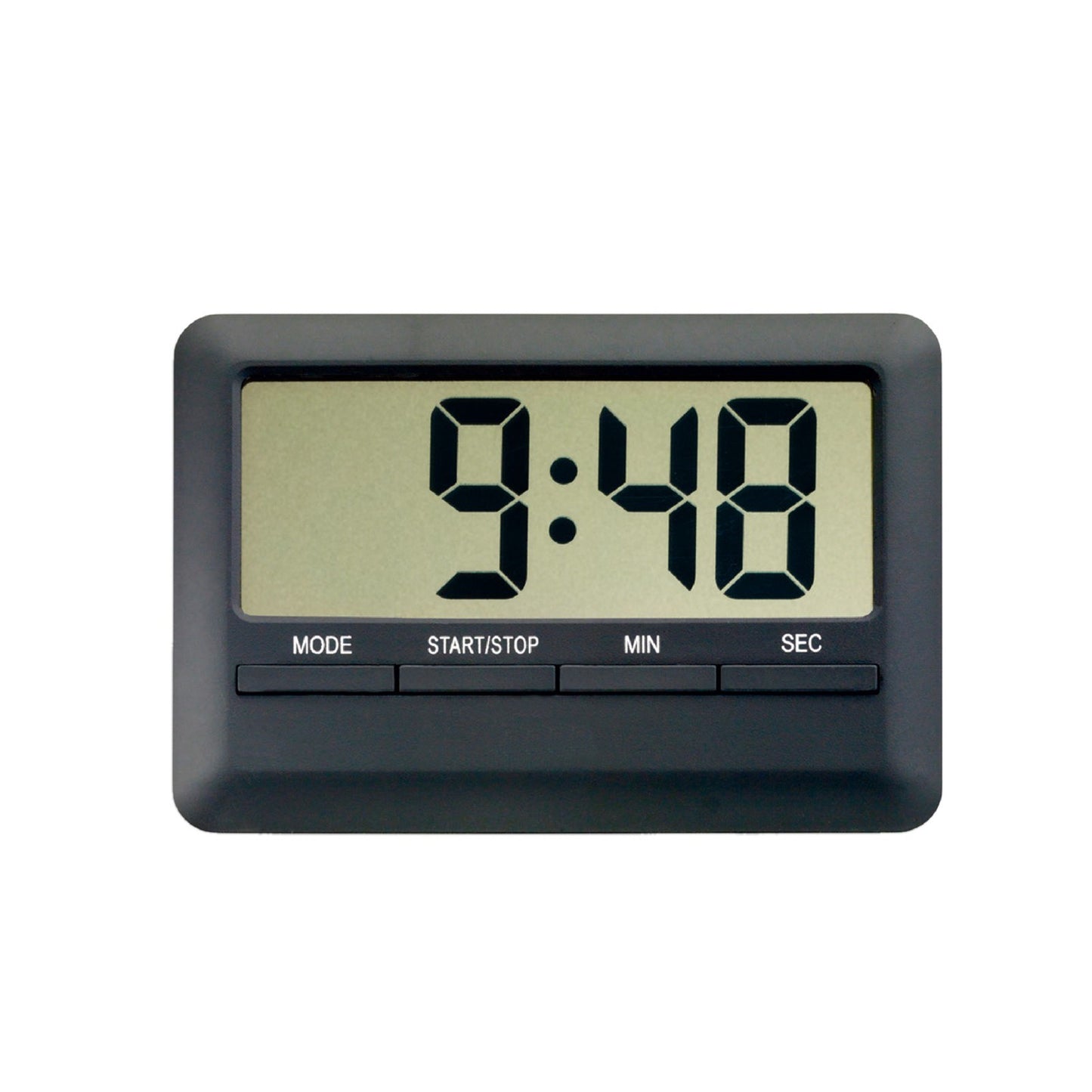 Magnetic LCD Digital Alarm Kitchen Timer Clock - Large Display, Manual Countdown, Stopwatch for Cooking, Shower, Study