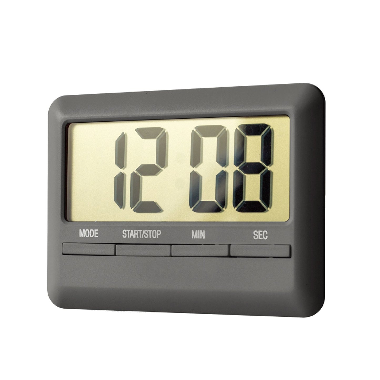 Magnetic LCD Digital Alarm Kitchen Timer Clock - Large Display, Manual Countdown, Stopwatch for Cooking, Shower, Study
