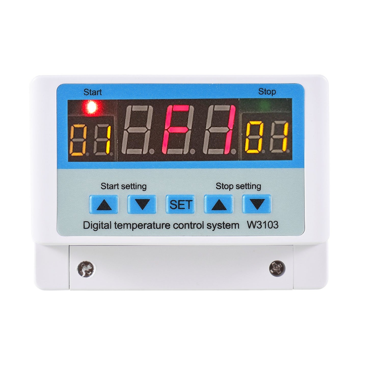 LED Digital Temperature Controller 30A AC110-220V Intelligent Thermostat with Sensor for Heating & Cooling