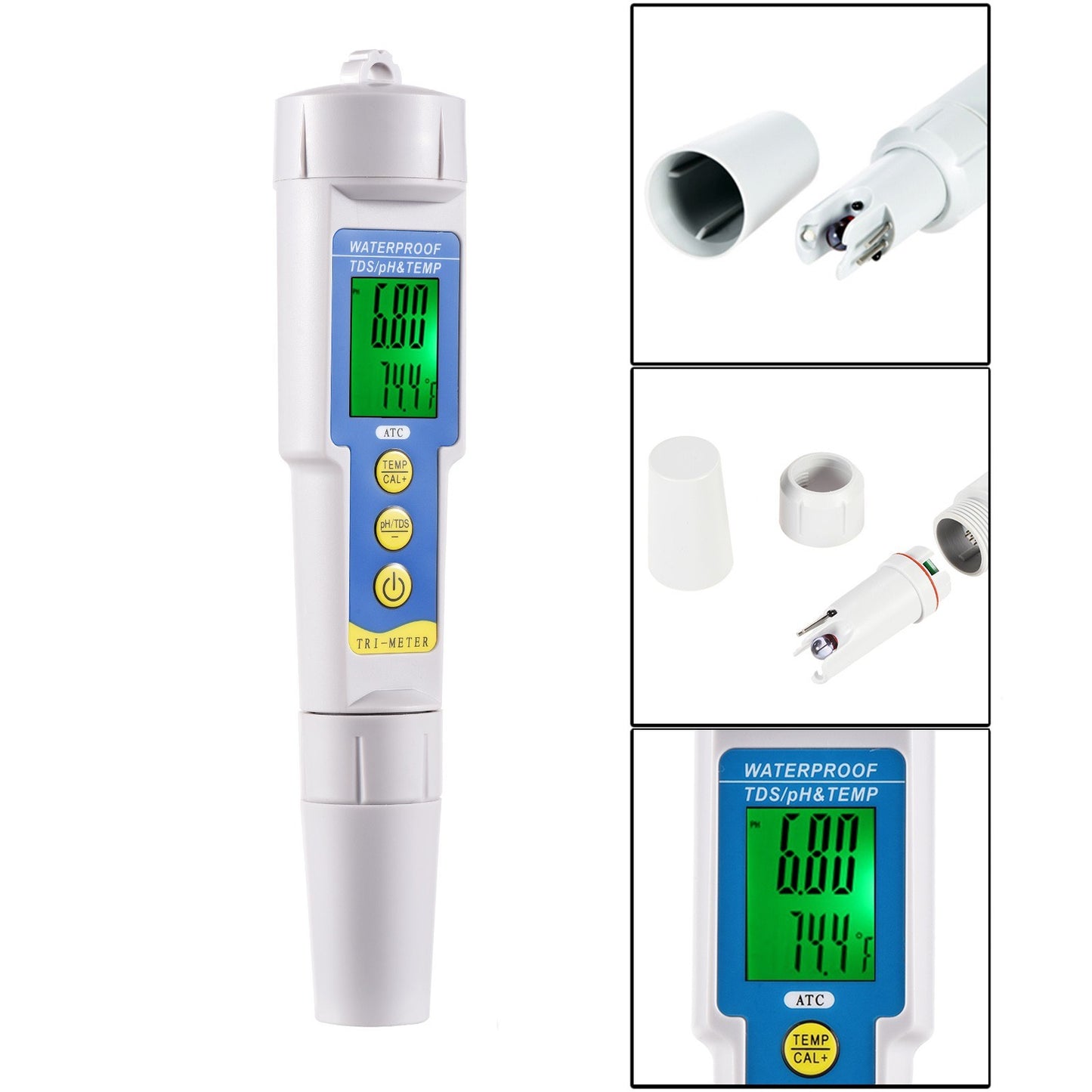 3-in-1 Mini Water Quality Tester: pH, TDS & Acidometer Monitor