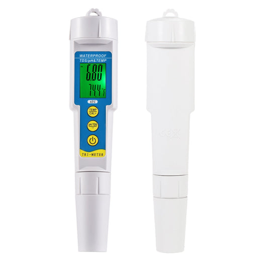 3-in-1 Mini Water Quality Tester: pH, TDS & Acidometer Monitor