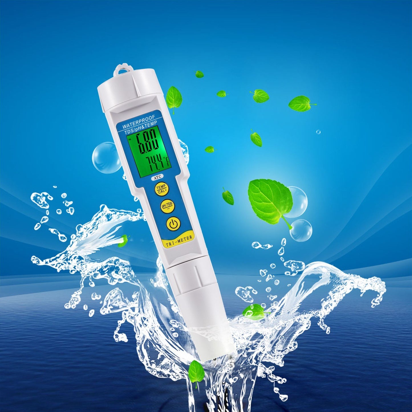 3-in-1 Mini Water Quality Tester: pH, TDS & Acidometer Monitor