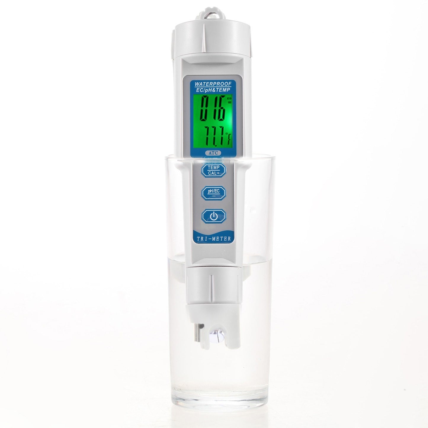 Portable 3-in-1 Water Quality Tester: pH, EC, & Temperature Meter Analyzer