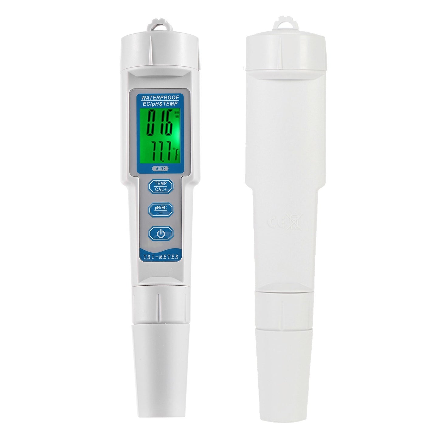 Portable 3-in-1 Water Quality Tester: pH, EC, & Temperature Meter Analyzer