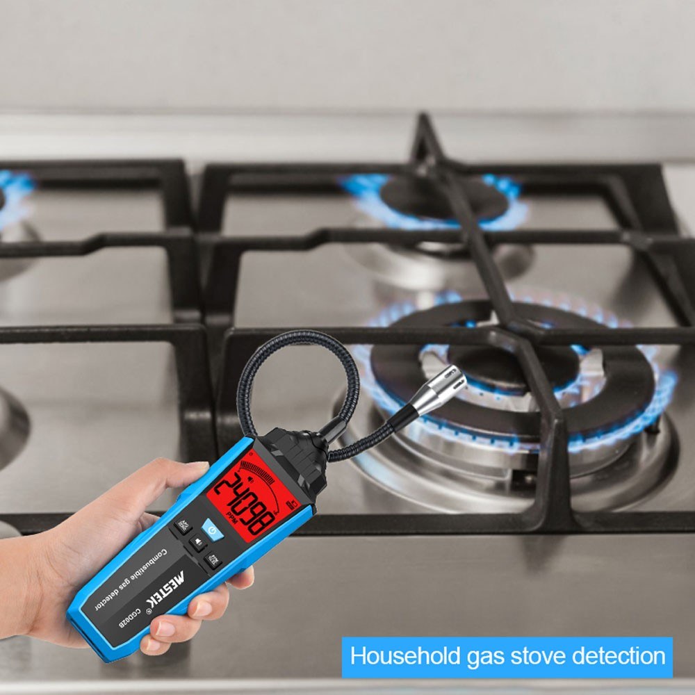Portable Combustible Gas Leak Detector with Sound & Light Alarm