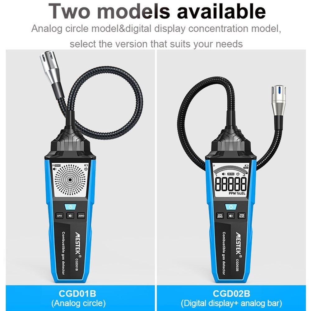 Portable Combustible Gas Leak Detector with Sound & Light Alarm