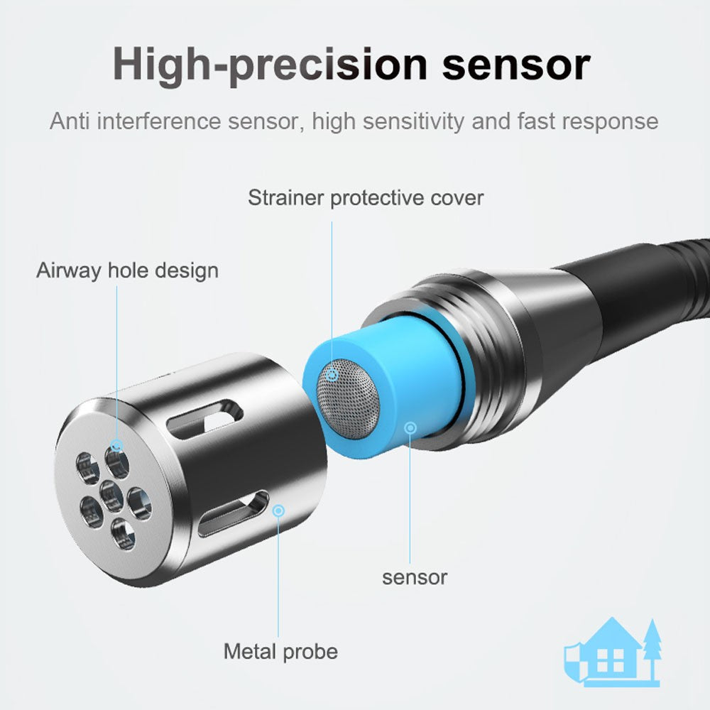 Portable Combustible Gas Leak Detector with Sound & Light Alarm