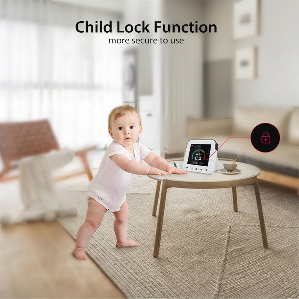 Tuya Smart WiFi Temperature & Humidity Controller with Infrared, USB Power, LCD Backlit Display & APP Remote Control for Home & Bedroom