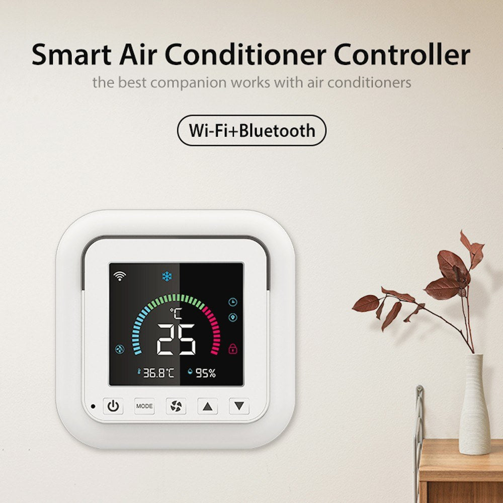 Tuya Smart WiFi Temperature & Humidity Controller with Infrared, USB Power, LCD Backlit Display & APP Remote Control for Home & Bedroom