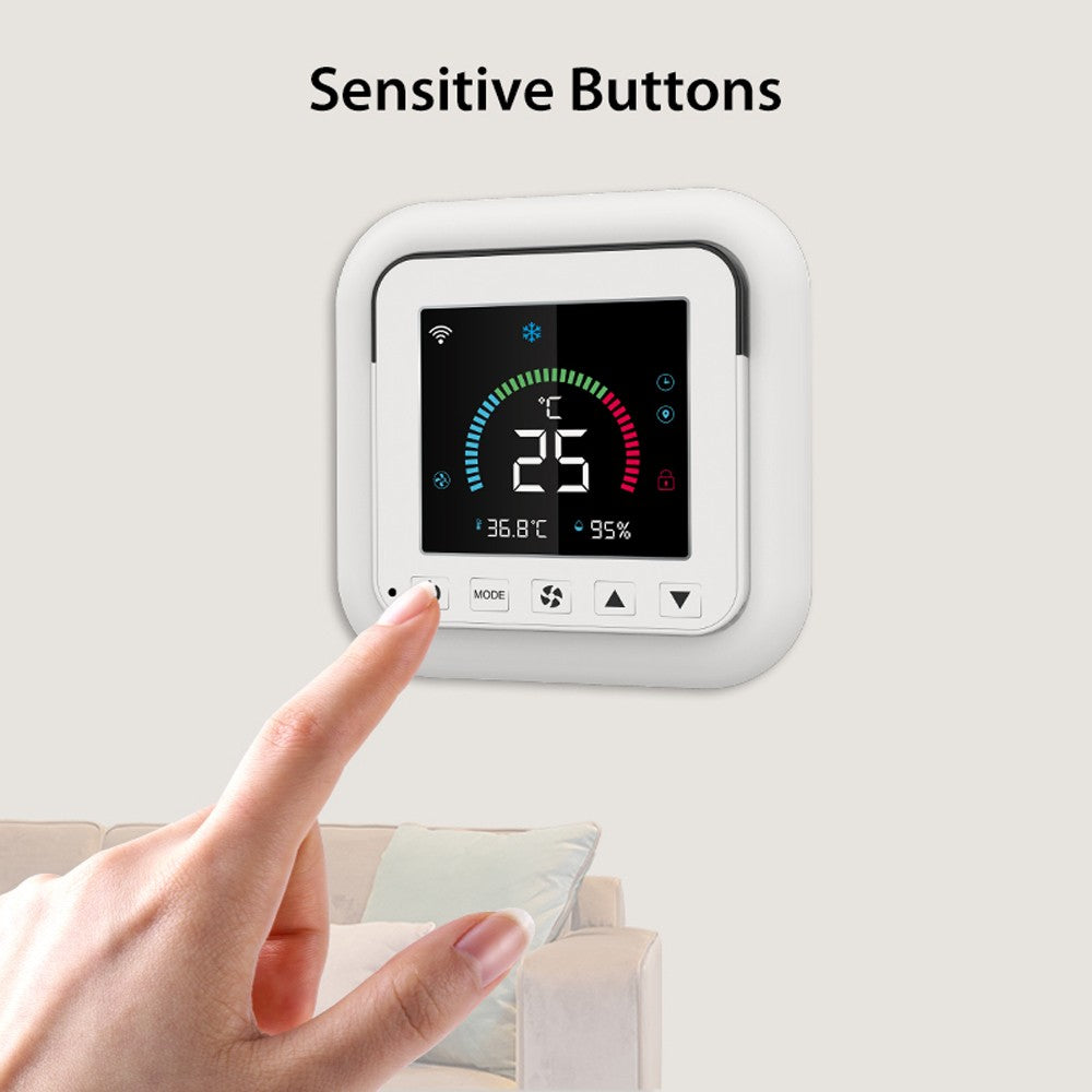 Tuya Smart WiFi Temperature & Humidity Controller with Infrared, USB Power, LCD Backlit Display & APP Remote Control for Home & Bedroom