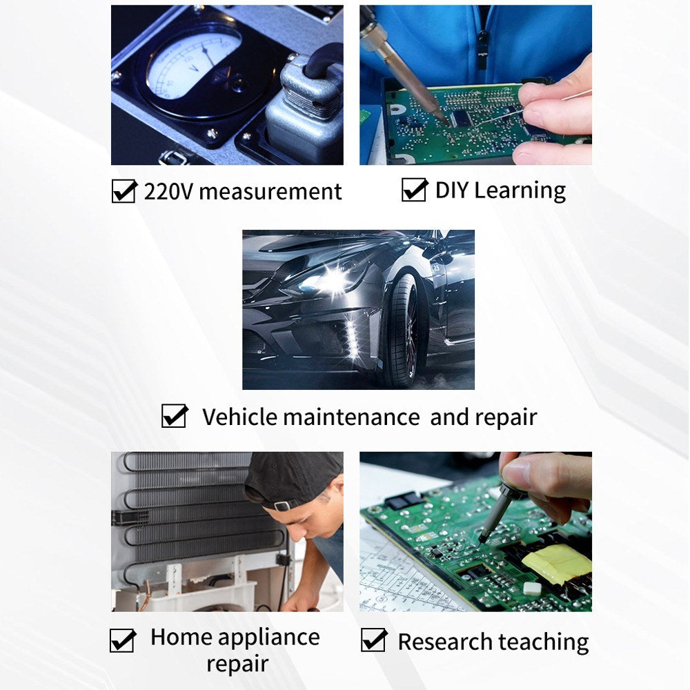 Portable Handheld Oscilloscope - 2.4 TFT Display, 320x240 Resolution, 2.5MHz Sample Rate, 500KHz Bandwidth