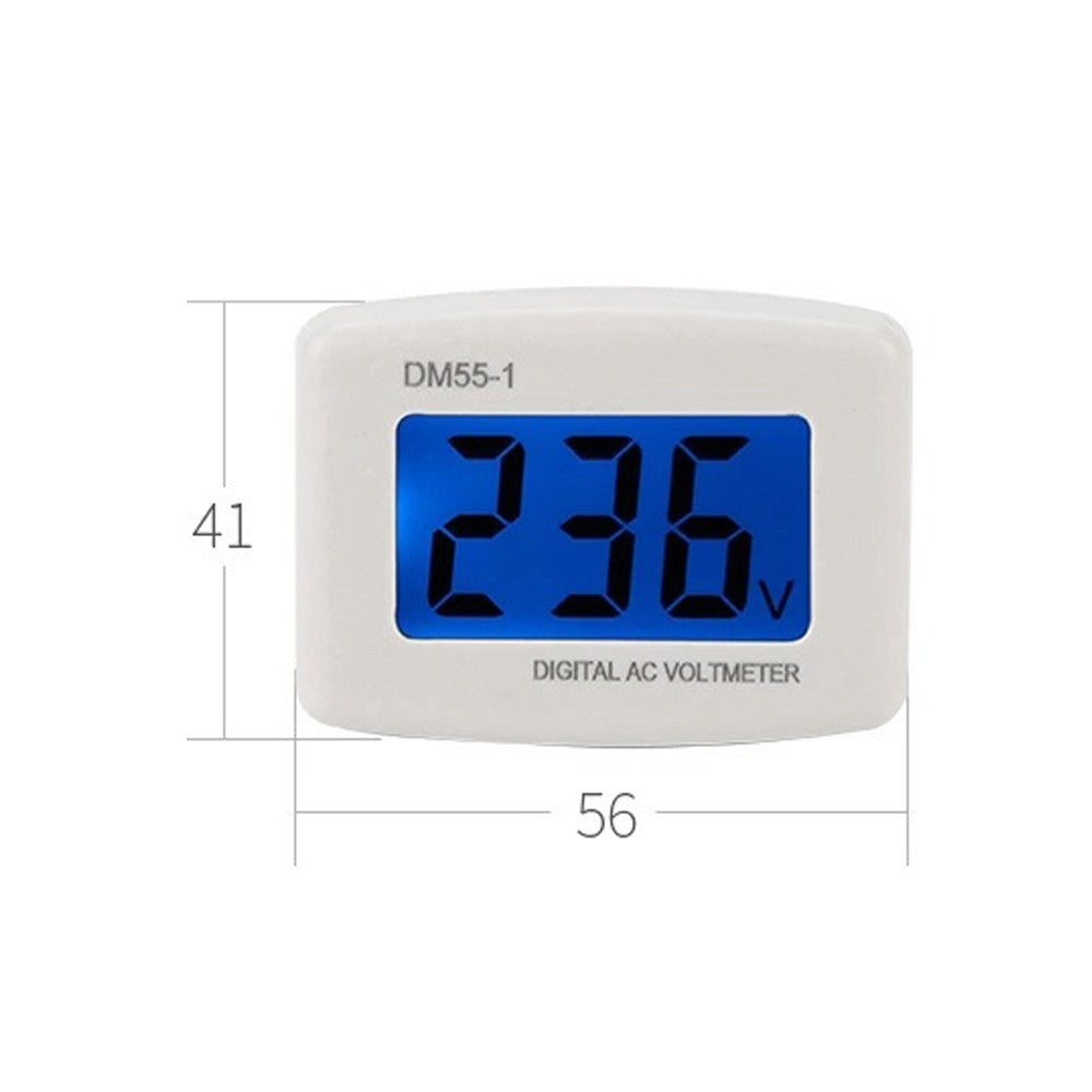 LCD Digital Voltmeter Plug-In Panel 80-300V AC Voltage Monitor 110V/220V