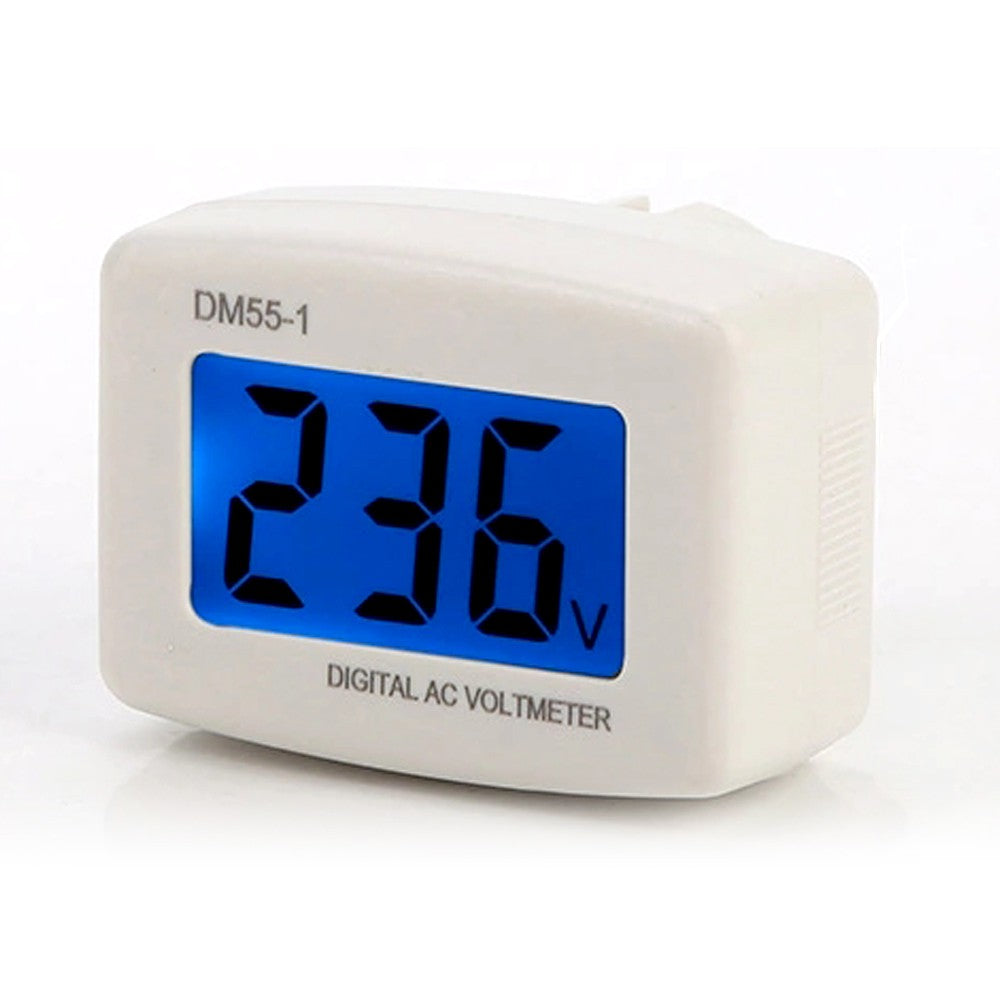 LCD Digital Voltmeter Plug-In Panel 80-300V AC Voltage Monitor 110V/220V