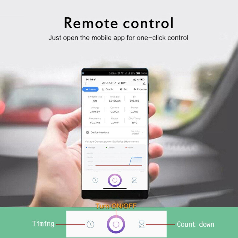 Smart Single-Phase WiFi Electricity Meter with Digital Display & Remote Control, 3 Tariff Modes, DIN Rail Installation, App Integration, and Alarm Notification.