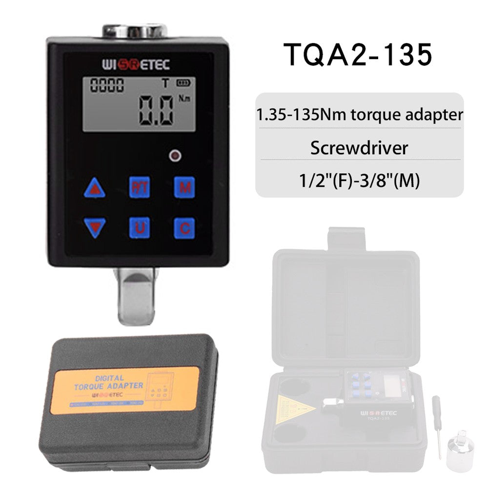 Digital Torque Meter with Backlight, Dual Modes, Four Units, & Audible/Visual Alarm