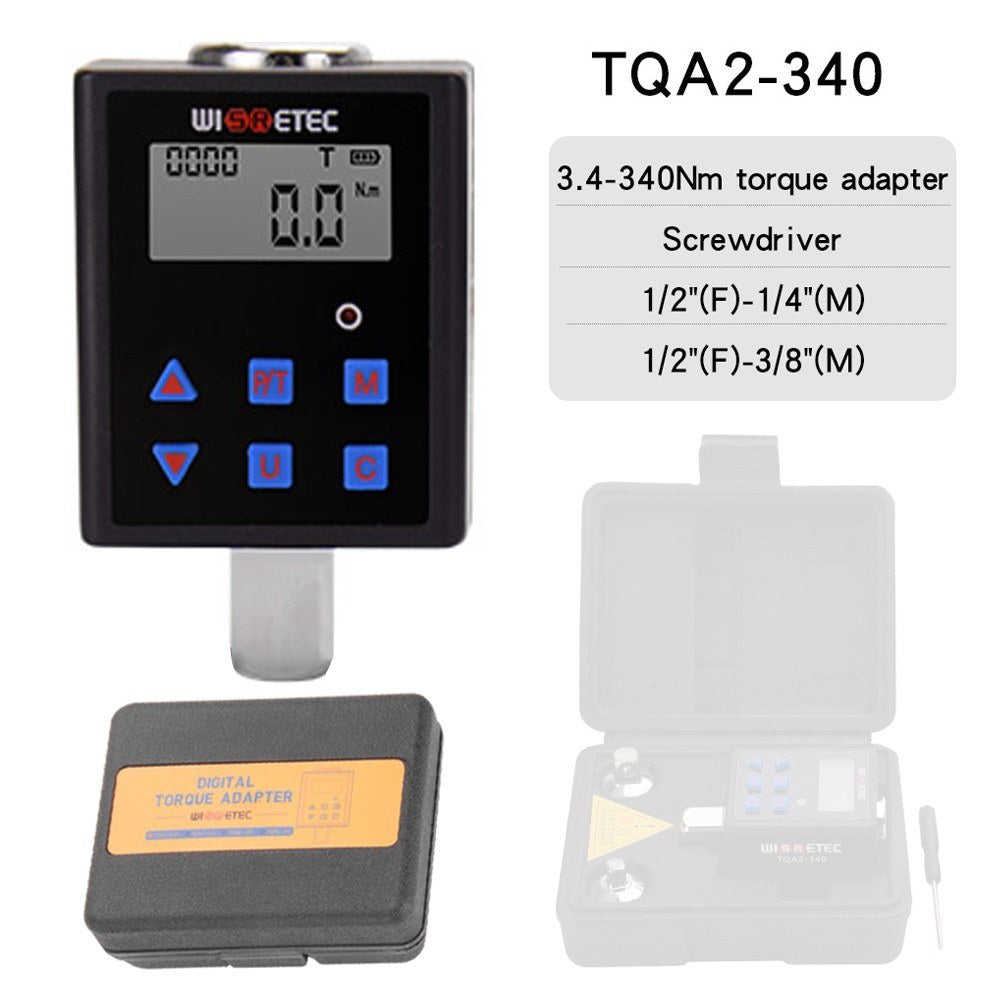Digital Torque Meter with Backlight, Dual Modes, Four Units, & Audible/Visual Alarm