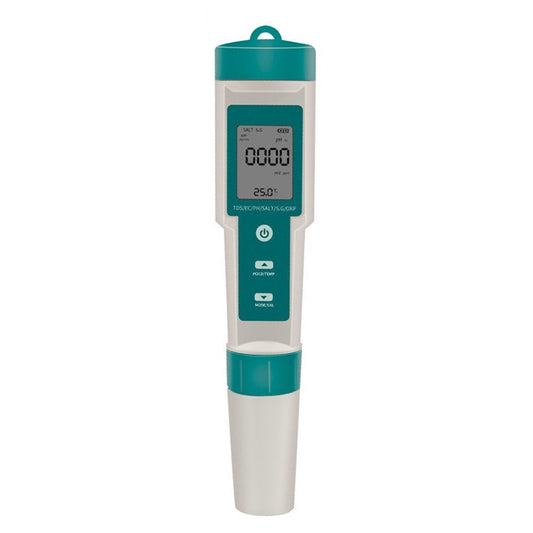 Portable 7-in-1 Digital Water Quality Tester Pen: PH, TDS, EC, Salinity, ORP, S.G, Temperature Measurement