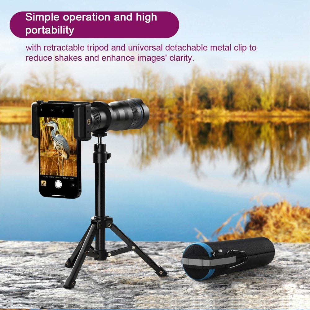 36X Clip-On Telephoto Lens: Universal Mobile Photography Tool