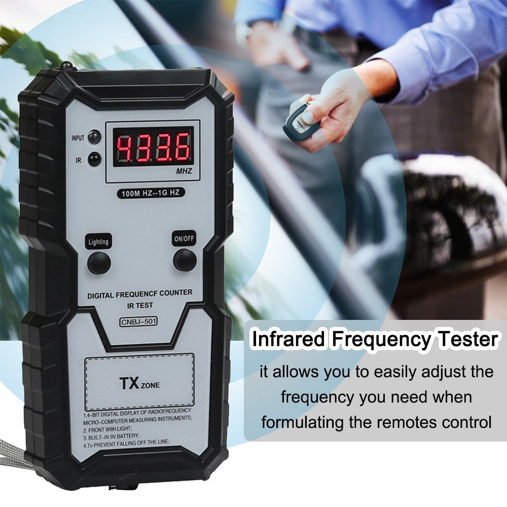 Digital Infrared Frequency Tester 100M-1GHz with Illumination Function