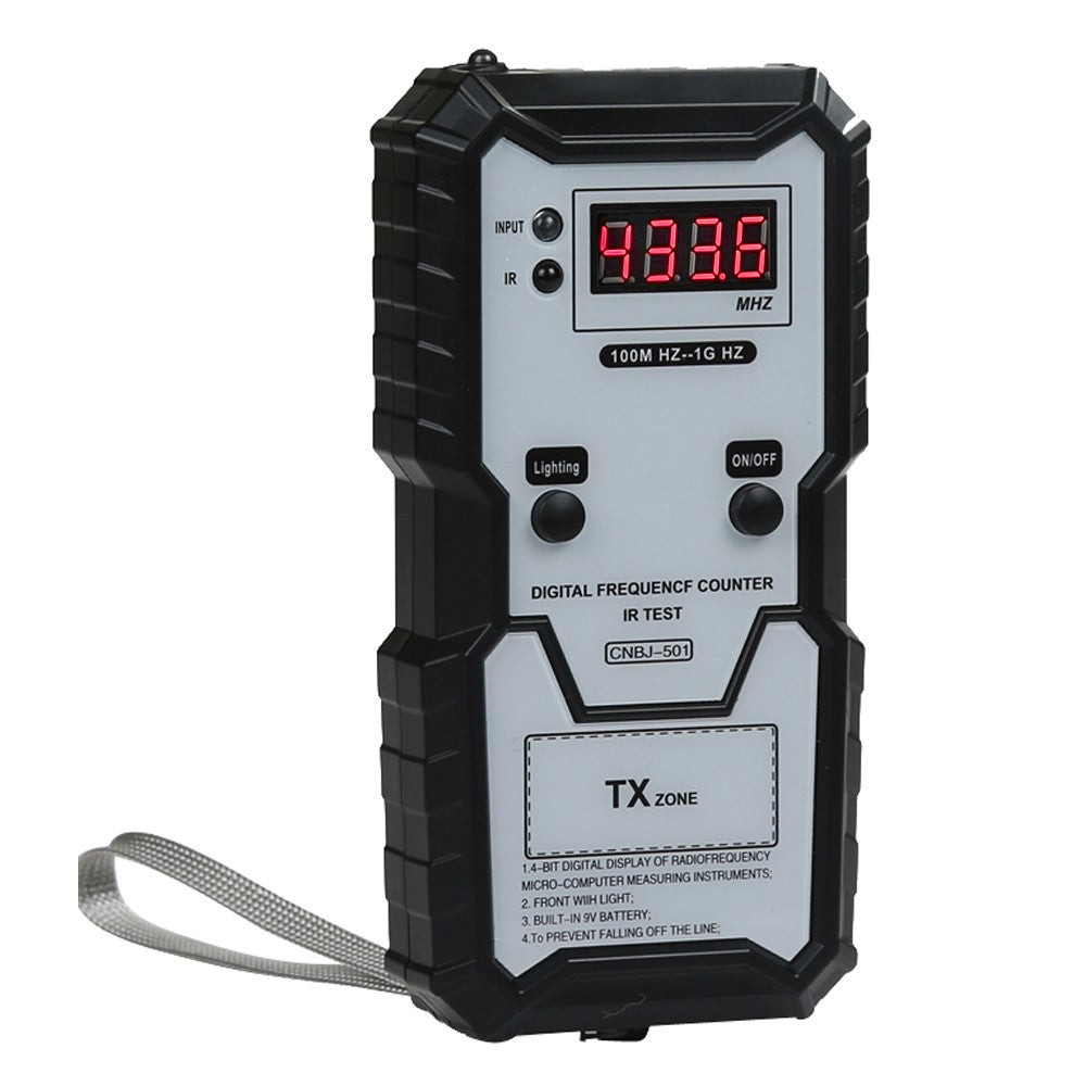 Digital Infrared Frequency Tester 100M-1GHz with Illumination Function