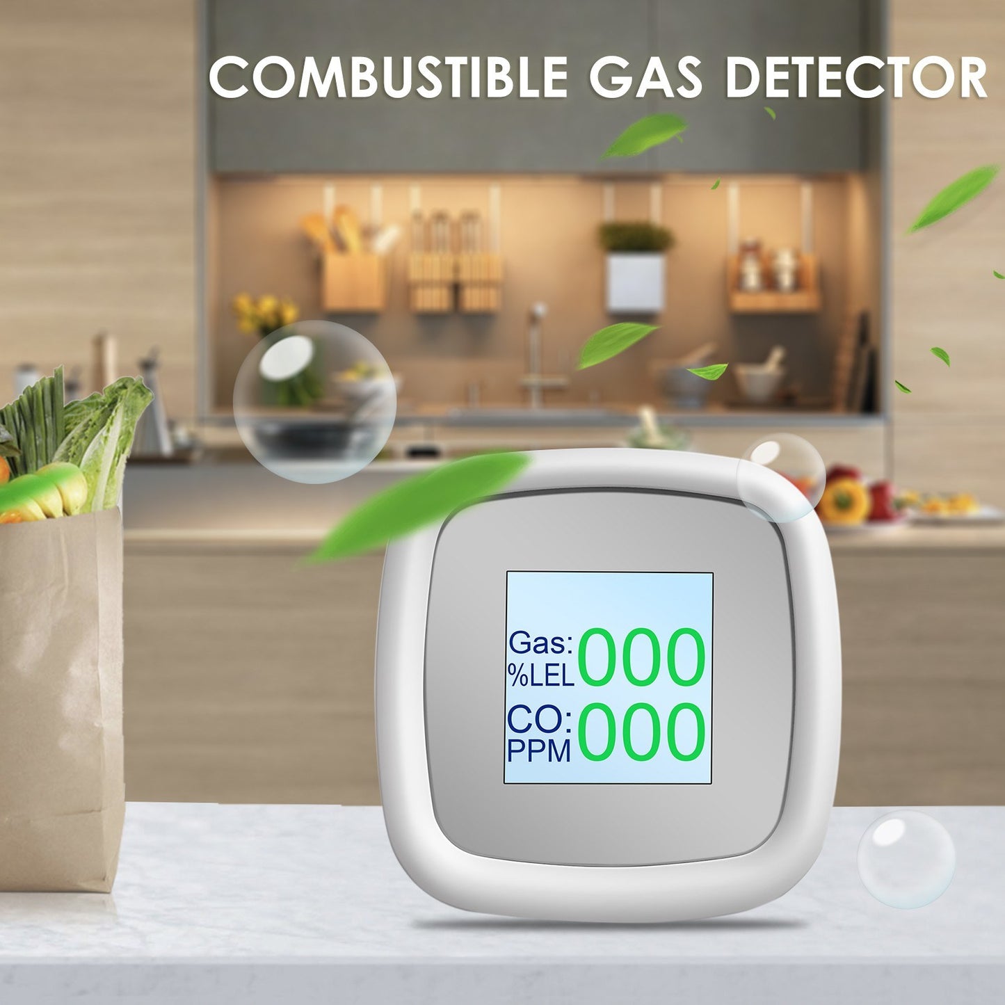 Smart Combustible Gas Detector (WiFi & Non-WiFi Versions) – Tuya SmartLife APP Alerts, Sound Alarm