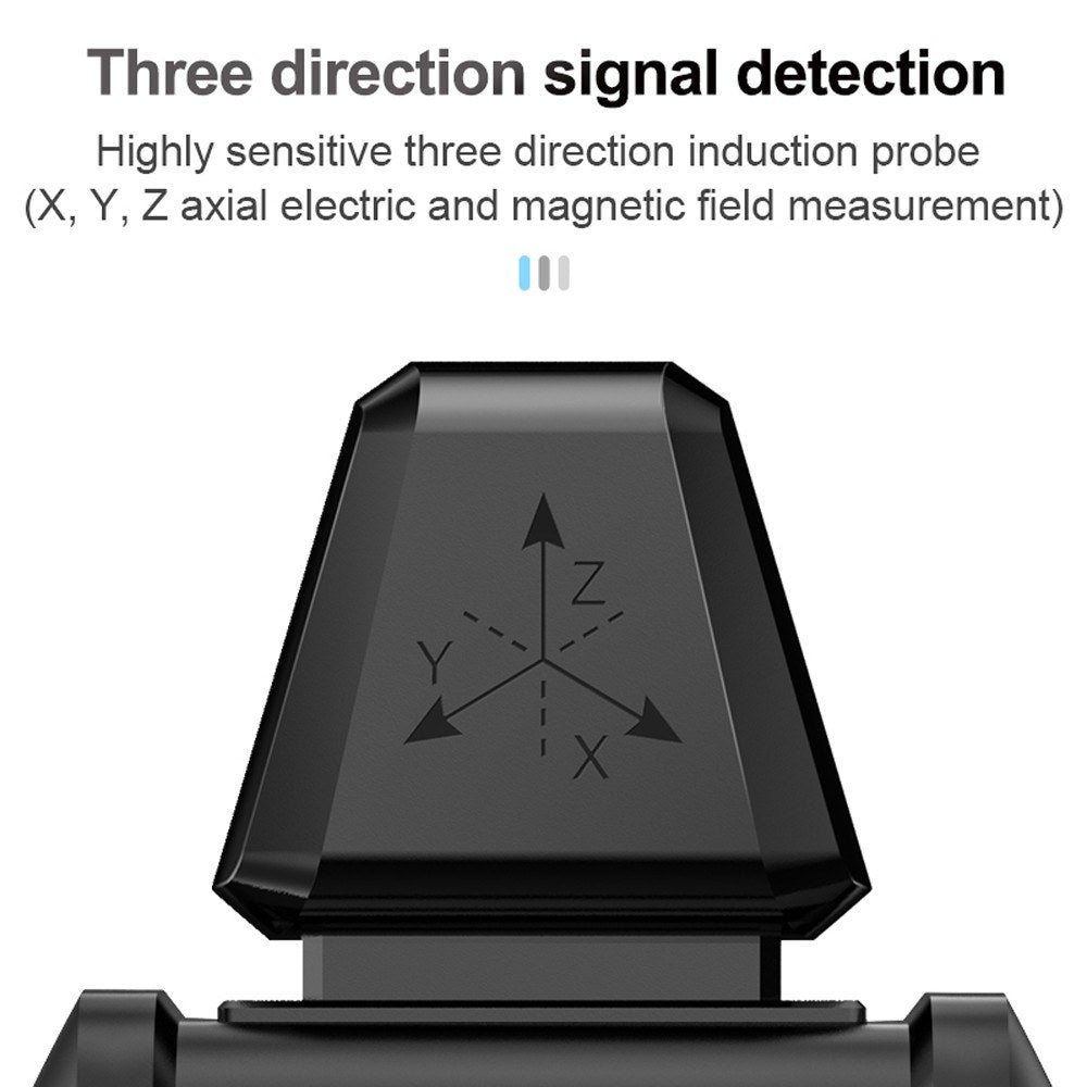 Multi-Function Electromagnetic Radiation & Temperature Humidity Detector with Digital Color Display
