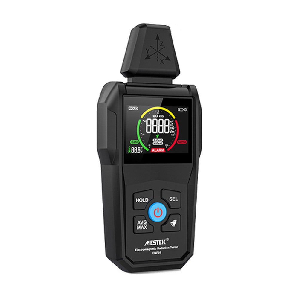 Multi-Function Electromagnetic Radiation & Temperature Humidity Detector with Digital Color Display