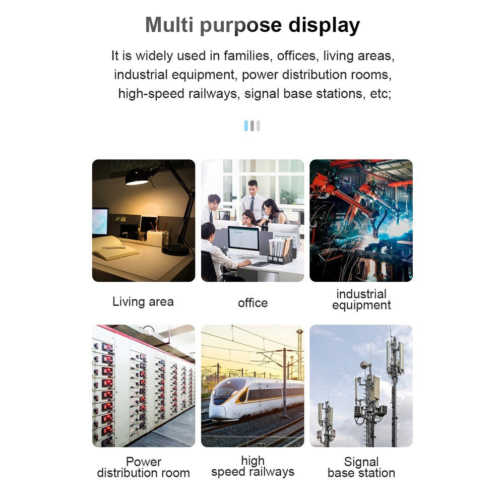 Multi-Function Electromagnetic Radiation & Temperature Humidity Detector with Digital Color Display