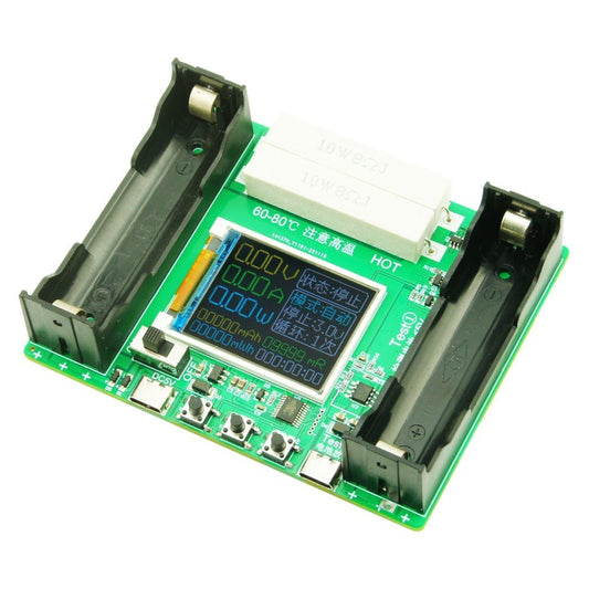 18650 Battery Capacity Tester with 1.77 Display, Internal Resistance Measurement, Type-C, Capacity Division, Cycling Function