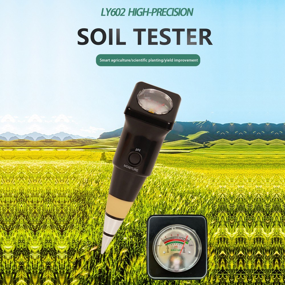 High Accuracy Soil pH and Moisture Tester Gauge for Garden Plants
