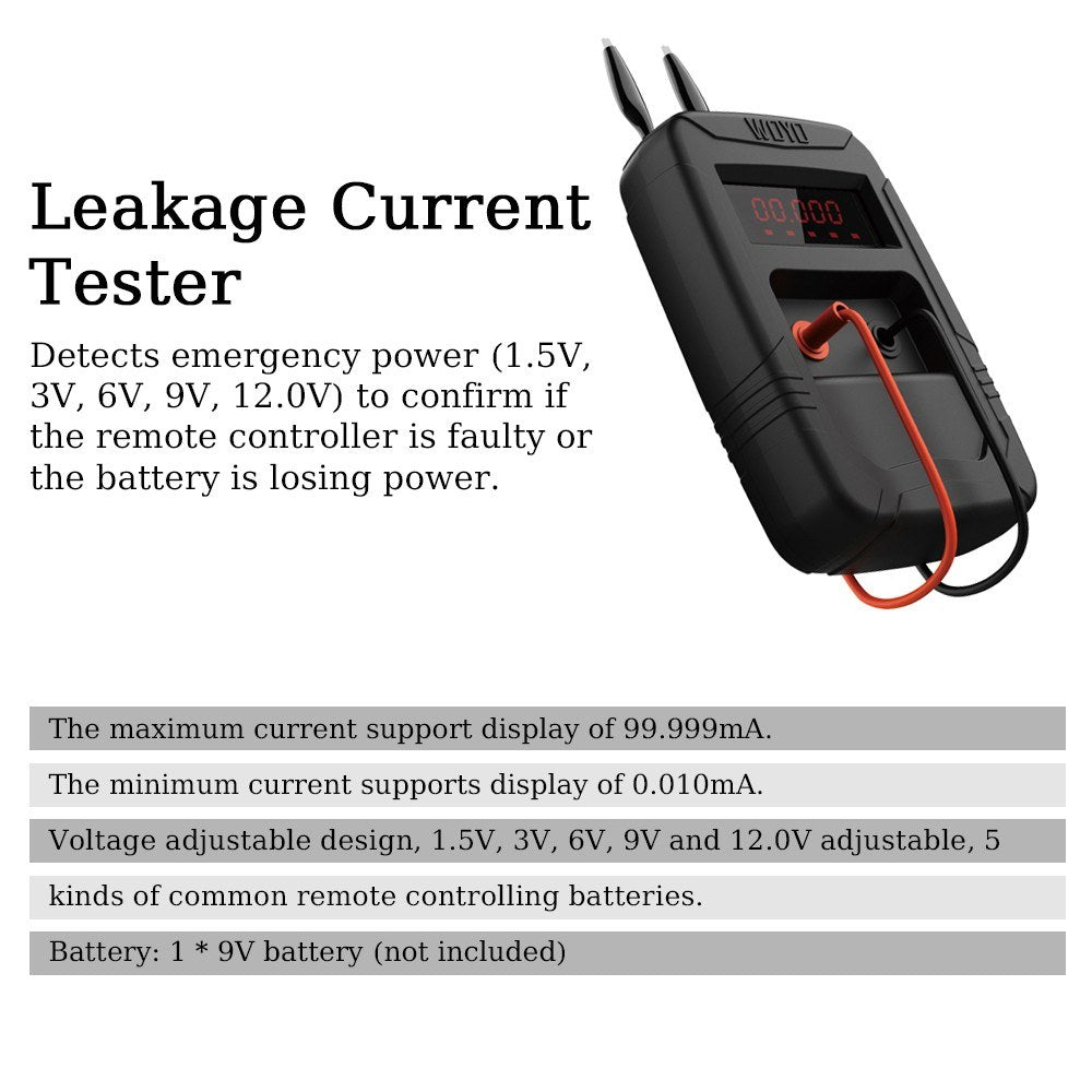 Adjustable Voltage Leakage Current Tester with Remote Control, Circuit Board Repair, Induction Keys, and Microamp Measurement