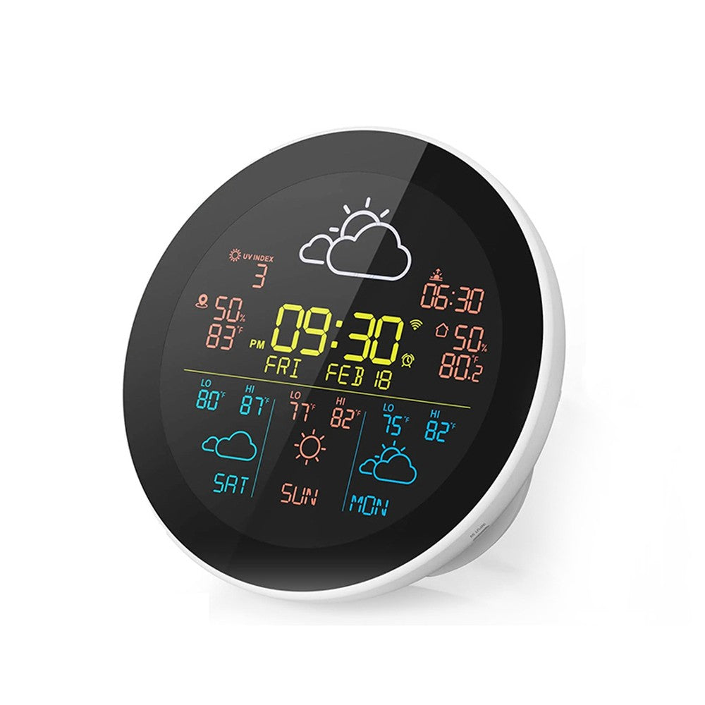 Tuya WiFi Smart Weather Station with 3-Day Forecast, Wireless Thermometer & Hygrometer