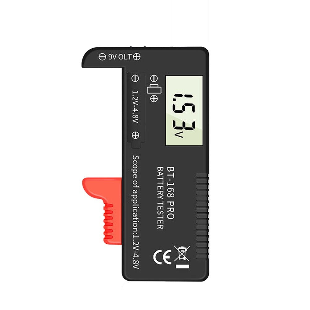Portable 168 PRO Digital Battery Tester with Universal Capacity Indicator Display